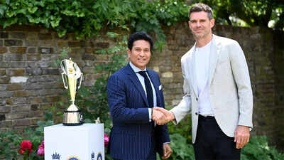 Sachin Tendulkar and James Anderson, namesakes of the new trophy