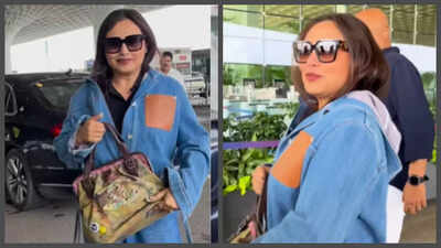 Rani Mukerji stuns at Mumbai airport with a nearly 1 million Rupee handbag