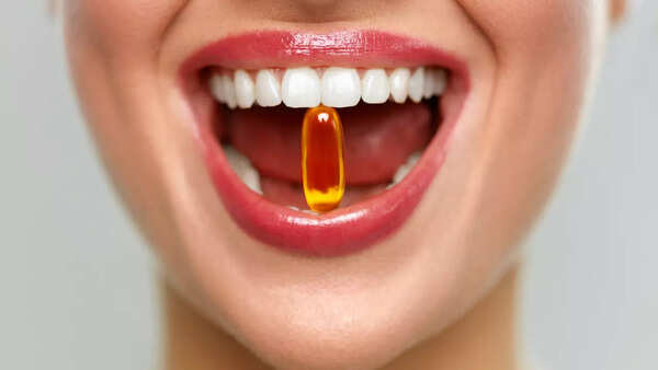 Vitamin D supplement bottle with capsules, emphasizing the role of supplements in maintaining health.